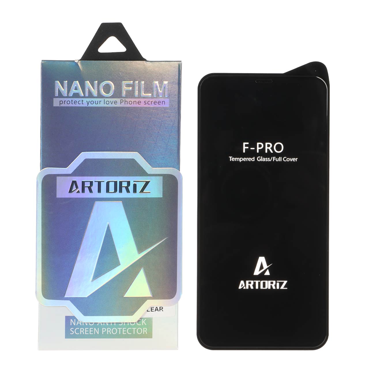 محافظ صفحه نمایش شیشه ای اورجینال Full Cover Artoriz مدل Apple iPhone 11 Pro Max / iPhone X Max / iPhone Xs Max (پک دار)